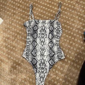Snakeskin bodysuit